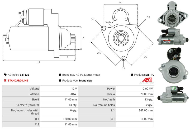 AS-PL S3153S Starter