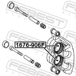 Поршень, гальмівний супорт, Febest 1676-906F