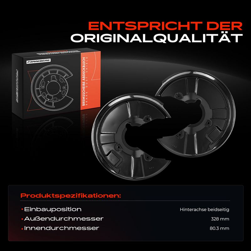 Frankberg 5481FB0029693 Splash Guard, brake disc