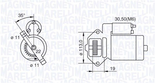 MAGNETI MARELLI önindító 063280031010