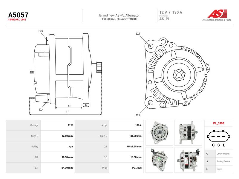 Generaator, AS-PL A5057