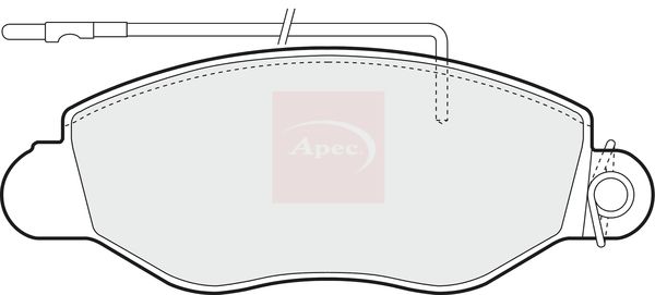 APEC Brake Pad Set, disc brake PAD1300