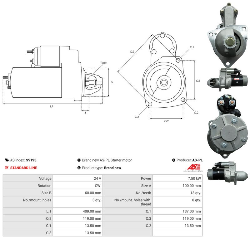 AS-PL S5193 Starter