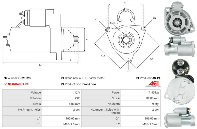AS-PL S2102S Starter