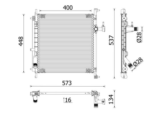 Product Image - Radiateur - CR2071000P - MAHLE