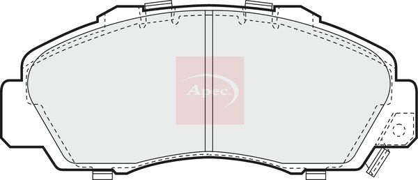 APEC Brake Pad Set, disc brake PAD737