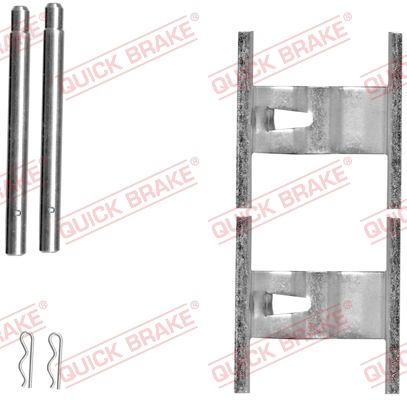 Комплект приладдя, накладка дискового гальма, Quick Brake 109-1660