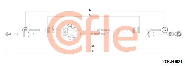 Тросовий привод, коробка передач, Cofle 92.2CB.FD021