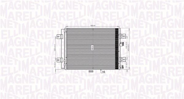 MAGNETI MARELLI 350203765000 Condenser, air conditioning