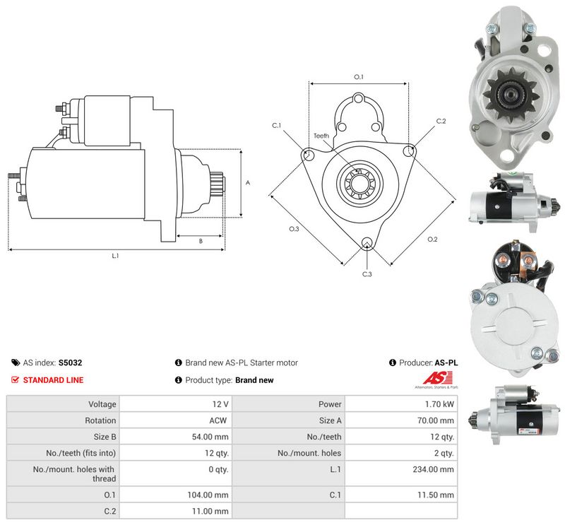 Starter, AS-PL S5032