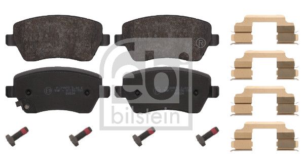 комплект спирачно феродо, дискови спирачки FEBI BILSTEIN