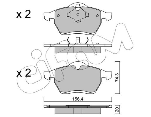 CIFAM Volkswagen Гальмівні колодки передній Sharan,Ford Galaxy,Seat