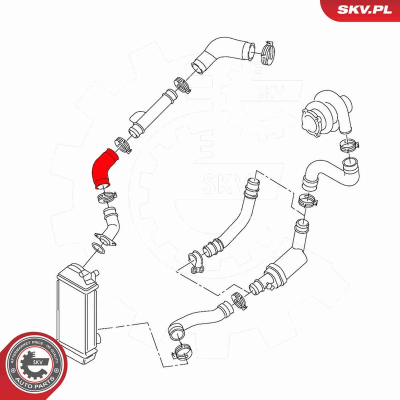 ESEN SKV 43SKV444 Charge Air Hose