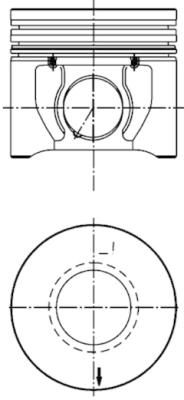 KOLBENSCHMIDT dugattyú 40171610