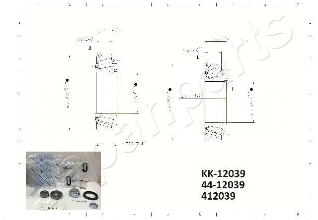 JAPANPARTS KK-12039 Wheel Bearing Kit