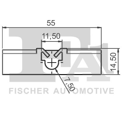 FA1 77-40008.5 Clip, trim/protection strip