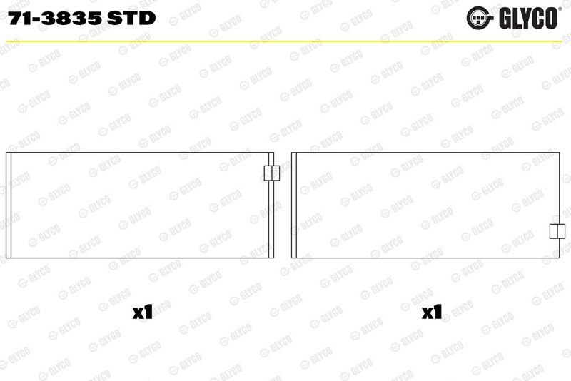Coussinet+bielle GLYCO 71-3835 STD