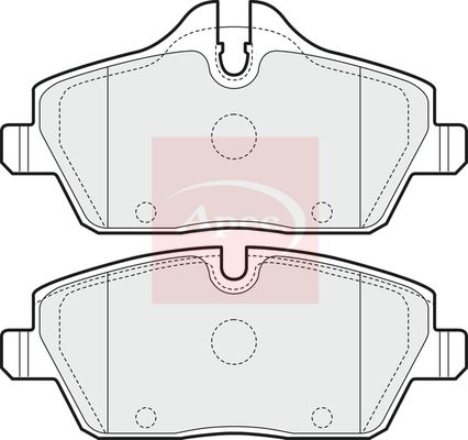 APEC Brake Pad Set, disc brake PAD1443