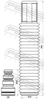 FEBEST HSHB-CLR-KIT Dust Cover Kit, shock absorber