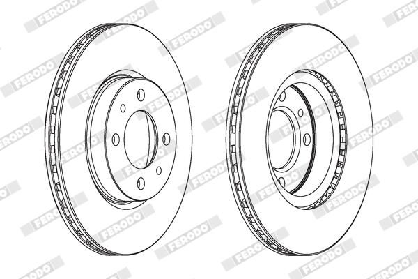 FERODO Disque de frein DDF521