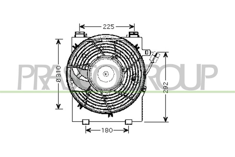 PRASCO ventilátor, motorhűtés OP030F002