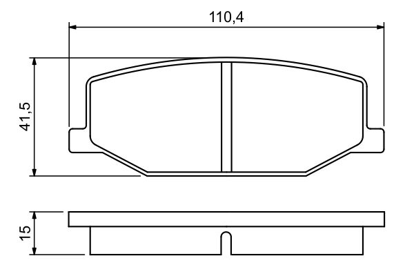 BOSCH 0 986 460 935 Brake Pad Set, disc brake