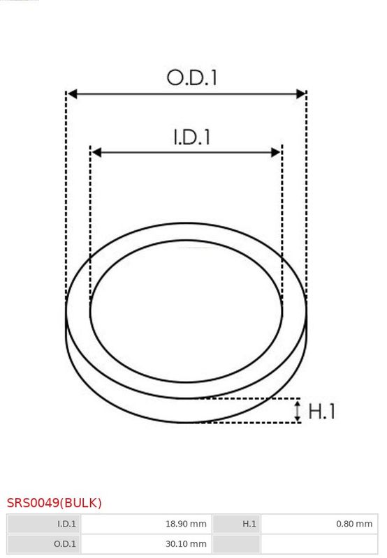 Ремонтний комплект, генератор, Auto Starter SRS0049(BULK)