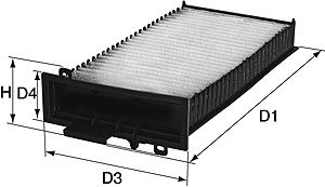DAVID VASCO X134 Filter, cabin air