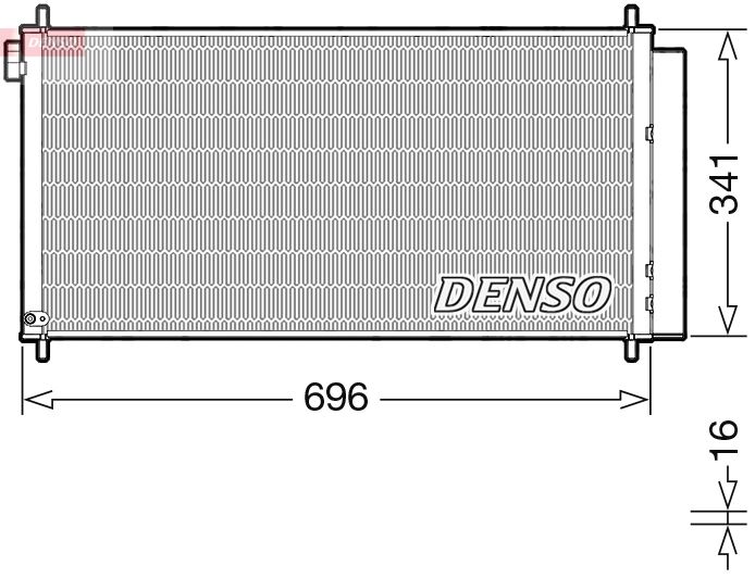 DENSO kondenzátor, klíma DCN50121