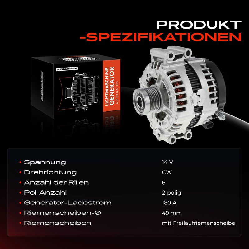 Frankberg 5481FB0001844 Alternator