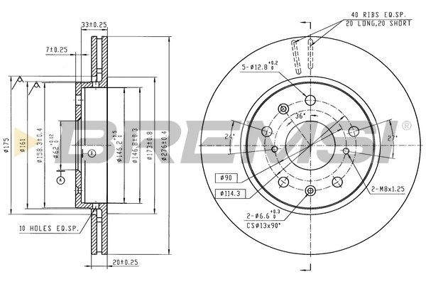 This part match OEM code: 5525062820
