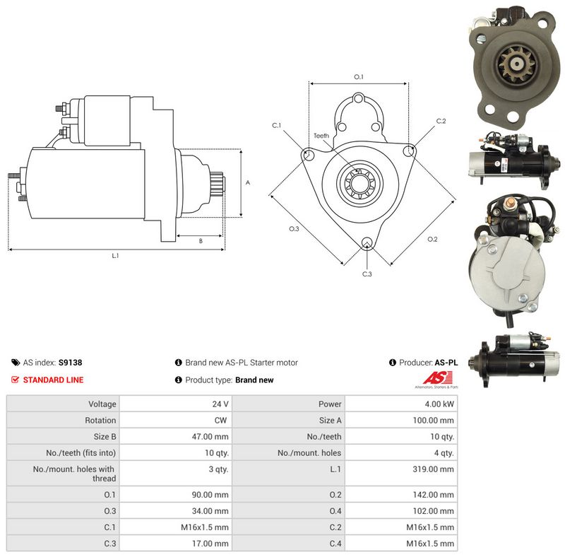 AS-PL S9138 Starter