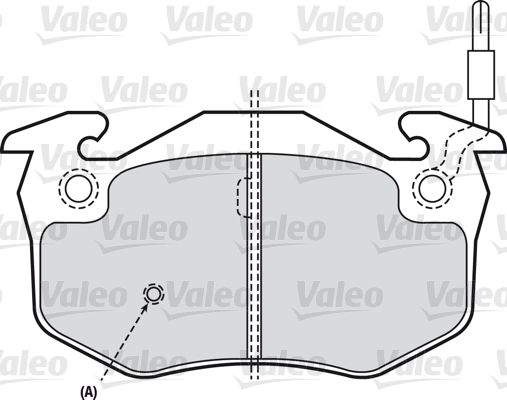 set placute frana,frana disc VALEO 598346
