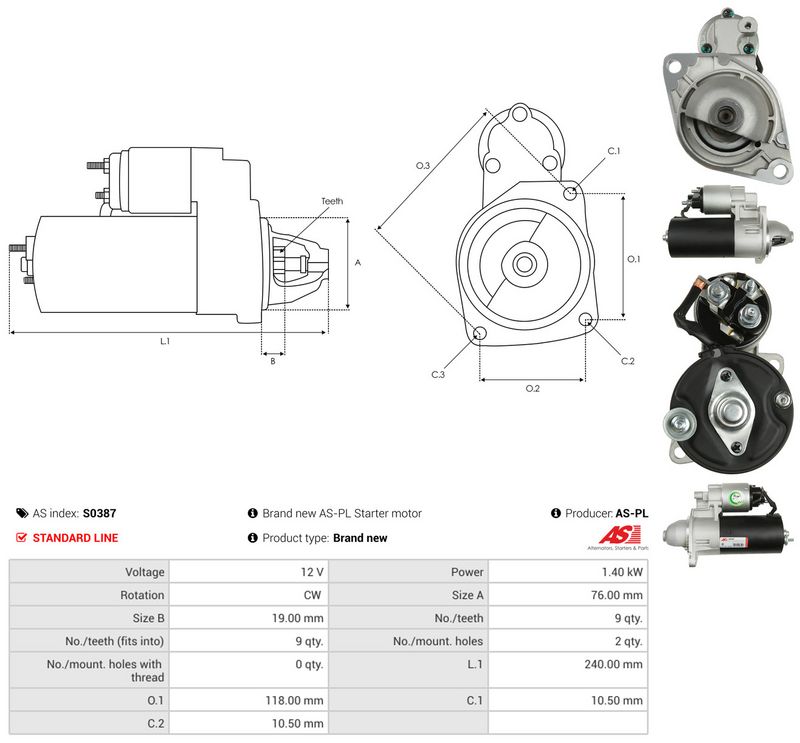 Starter, AS-PL S0387