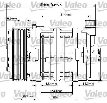 VALEO Compressor, airconditioning 815851