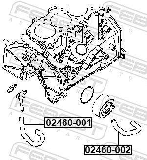 FEBEST 02460-002 Coolant Pipe