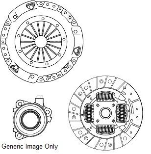 Комплект зчеплення Trafic/Master 2.0/2.5dCi 06- (240mm) (+вижим.регулятор)