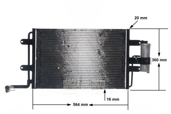 MAHLE AC 180 000S Condenser, air conditioning