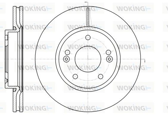 Гальмівний диск, Woking D61208.10