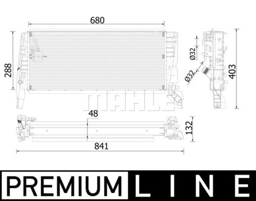 WILMINK GROUP hűtő, motorhűtés WG2183281