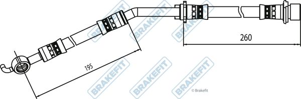 APEC Brake Hose BHO4330