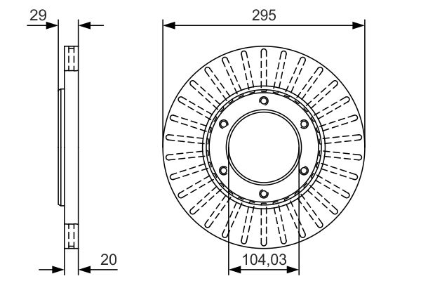 BOSCH Remschijf 0 986 479 U33