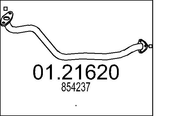 MTS kipufogócső 01.21620