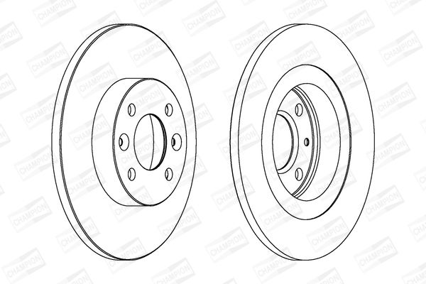 Диск тормозной (передний) на Forfour, Fortwo, Logan, Sandero, Twingo