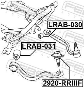 Опора, важіль підвіски, Febest LRAB-031