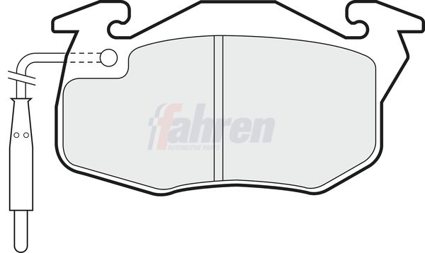 Fahren Brake Pad Set, disc brake FBP3834