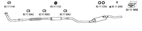 HJS kipufogórendszer VW_93