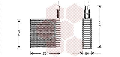 VAN WEZEL párologtató, klímaberendezés 2100V031