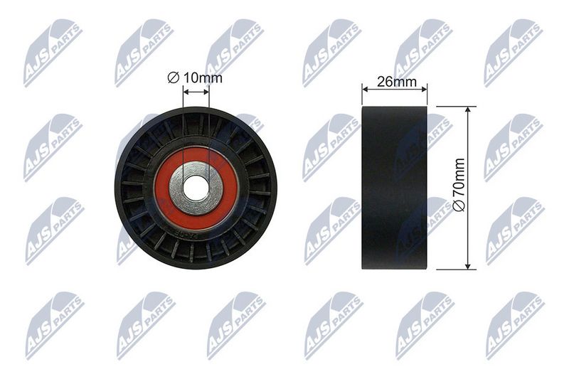 Натяжний ролик, поліклиновий ремінь, Nty RNK-FR-058