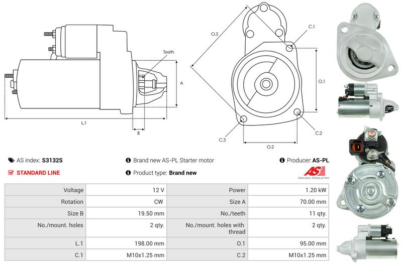 AS-PL S3132S Starter